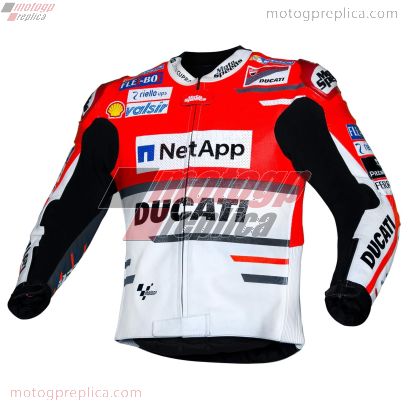 Andrea Dovizioso Ducati Replica MotoGP 2018 Leather Jacket