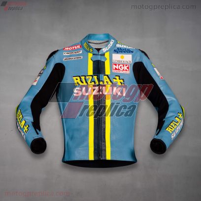 Chris Vermeulen Rizla Suzuki Replica GSXR Racing Jacket MotoGP 2008