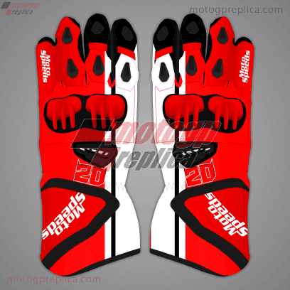 Fabio Quartararo Leather Racing Gloves British GP 2024