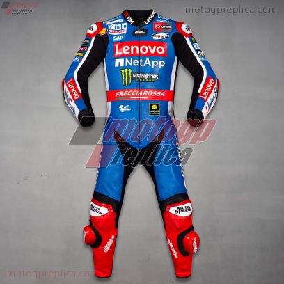 Francesco Bagnaia Blue Motorcycle Leathers Ducati Replica 2024