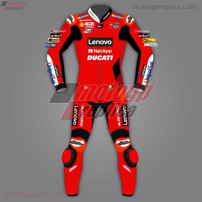 Francesco Bagnaia Leather Bike Suit Ducati Replica MotoGP 2021