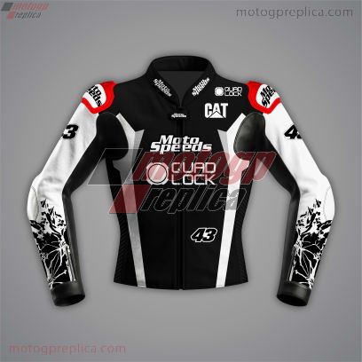 Jack Miller Motorcycle Jacket Black And White WT 2024