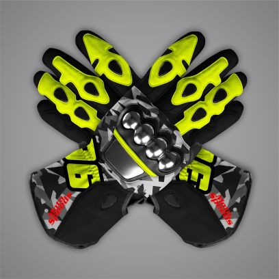 Joan Mir Camo Motorcycle Gloves MotoGP 2023-24