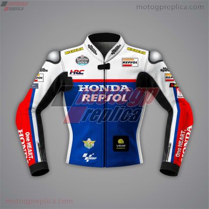 Joan Mir Honda Replica Leather Jacket British GP 2024