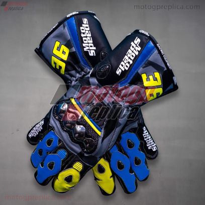 Joan Mir Leather Gloves for Bikers MotoGP 2022