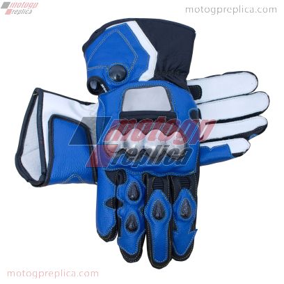 Leon Haslam Leather Riding Gloves Motorcycle