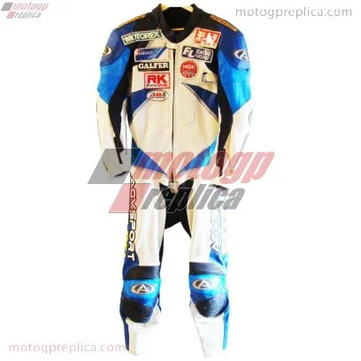 Mat Mladin Suzuki Replica Motorcycle AMA 2002 Leathers