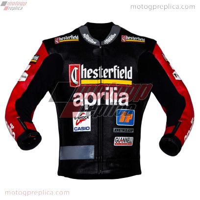 Max Biaggi Aprilia Replica GP 1995 Racing Leather Jacket