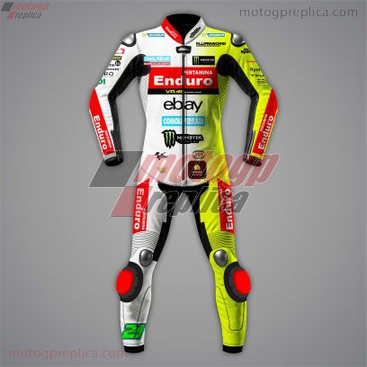 Motorcycle Leathers White Franco Morbidelli MotoGP 2025