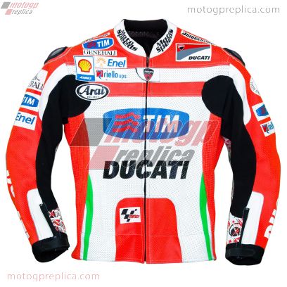 Nicky Hayden Ducati Replica 2012 MotoGP Leather Jacket