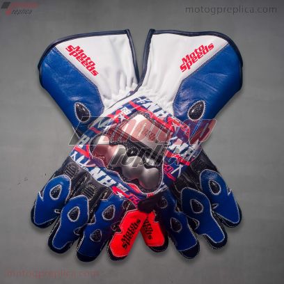 Nicky Hayden WSBK 2017 Leather Racing Gloves