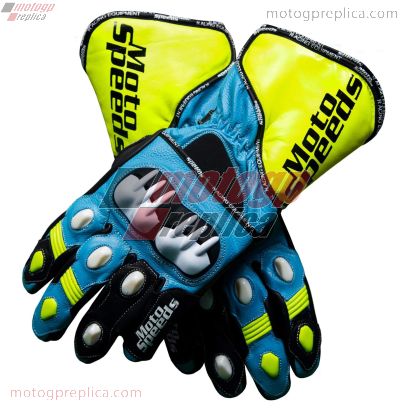 Rizla Suzuki Replica 2013 Motorbike Leather Gloves