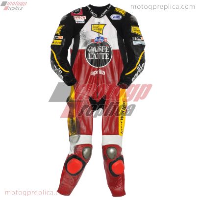 Thomas Luthi black leather suit Aprilia Replica GP 2009