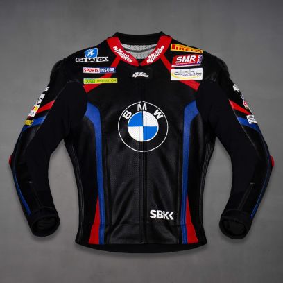 Tom Sykes BMW Replica Motorrad Black Leather Jacket WSBK 2019