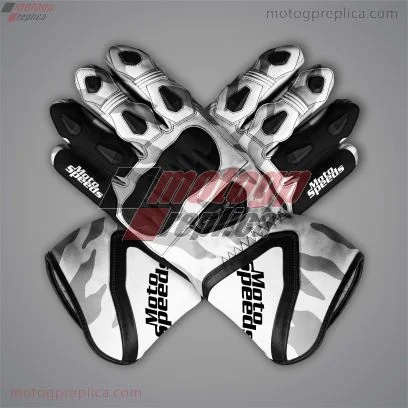 White Moto Gloves Alvaro Bautista SBK 2025 WT
