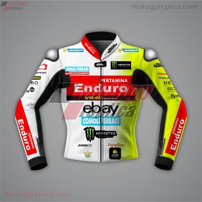 White Motorcycle Jacket Franco Morbidelli MotoGP 2025