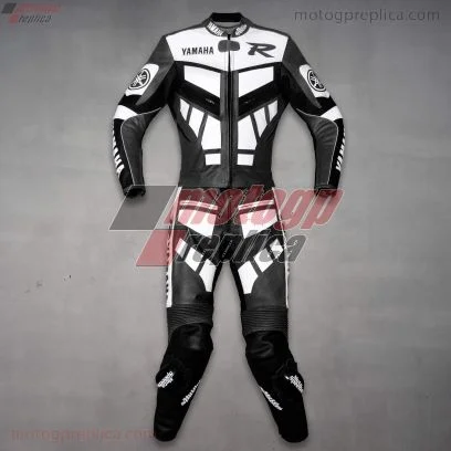 Yamaha Replica R Leather Suit Gun Metal