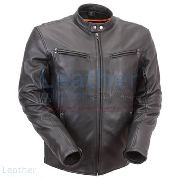 Pick it up Premium Leather Rider Jacket with Multiple Vents for ¥21,2 ...